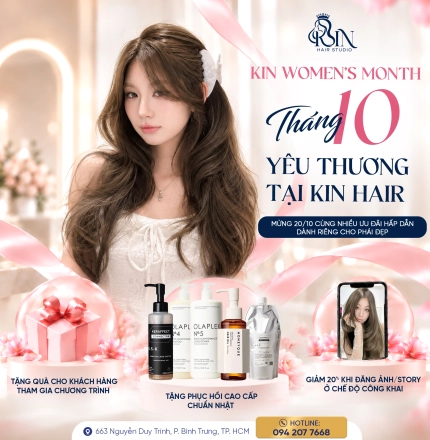 KIN WOMEN’S MONTH – THÁNG 10 YÊU THƯƠNG TẠI KIN HAIR
