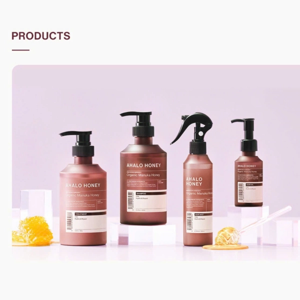 Bộ Dưỡng Tóc AHALO HONEY Organic – Phục Hồi Tóc Hư Tổn Từ Mật Ong Tự Nhiên
